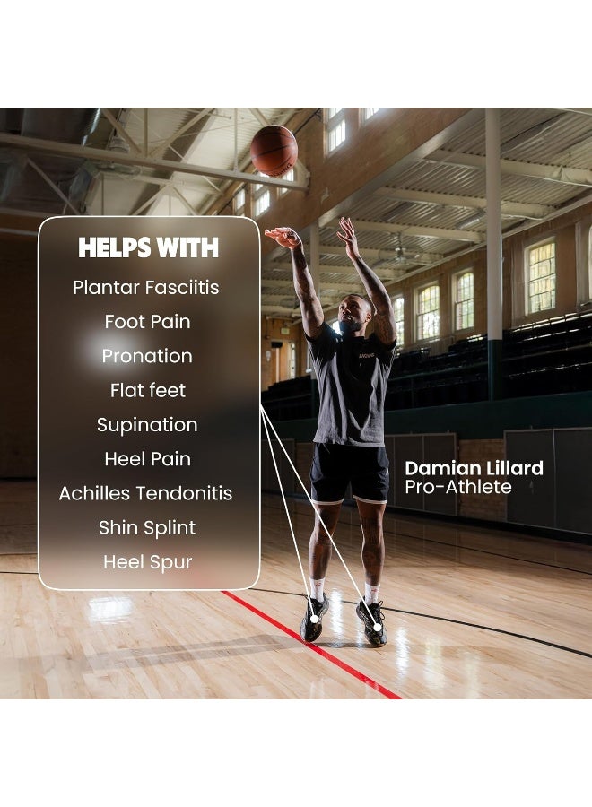 move Game Day Pro- Ultimate Performance Sports Insoles For Basketball, Volleyball, Football, Tennis, Athletics, Baseball, Running, And Active Lifestyle. Extra Shock Absorption (M 11-11.5/Wm 12.5-13) - Image 2